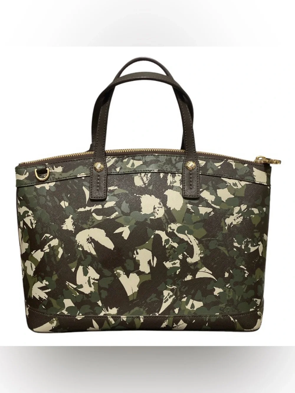 Henri Bendel Custom Patch Camo Satchel - Picture 8 of 14